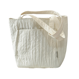 日系ins风大容量单肩包女 简约轻便帆布袋学生上课通勤手提托特包