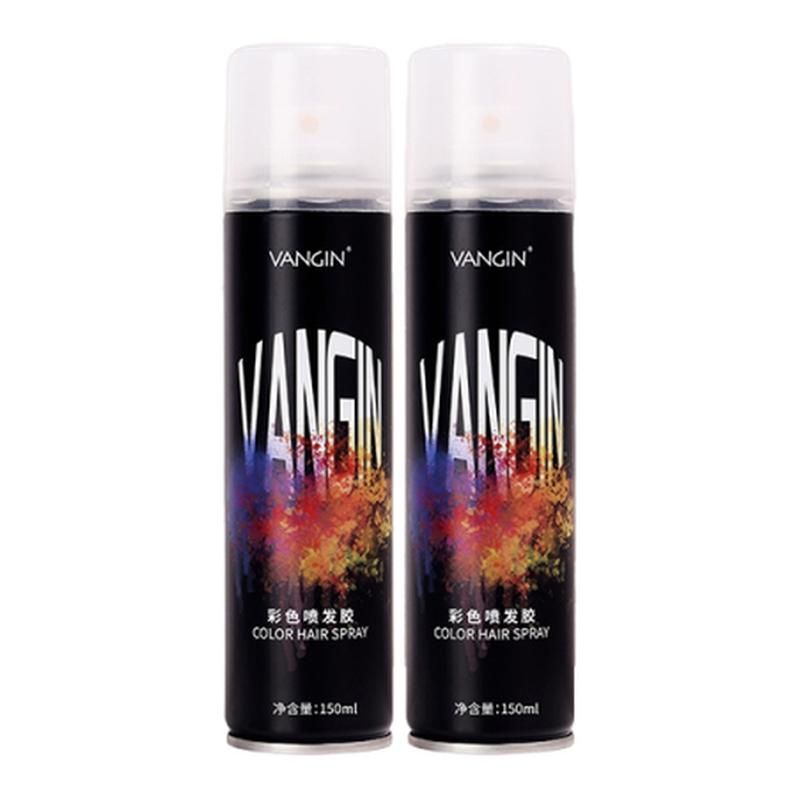 VANGIN一次性发染喷雾应急临时改色一喷即黑遮盖白发可洗掉证件照