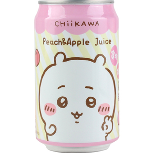 台湾AMANDIER雅蒙蒂蜜桃苹果味汁饮料吉伊卡哇联名款卡通网红饮品