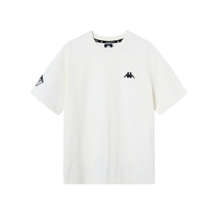 Kappa卡帕 凉感宽松短袖T恤男女情侣2026夏新款休闲百搭刺绣上衣