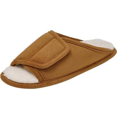 EUXTERPA露趾棉拖鞋皮毛一体毛绒