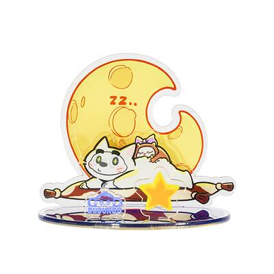 嘟嘟猴原创IP两用桌面镜子立牌架