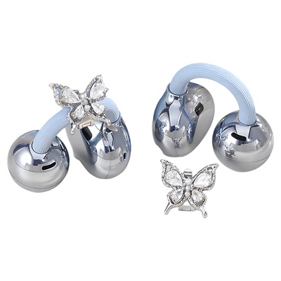 蝴蝶钻耳机配饰夹扣耳机装饰穿搭