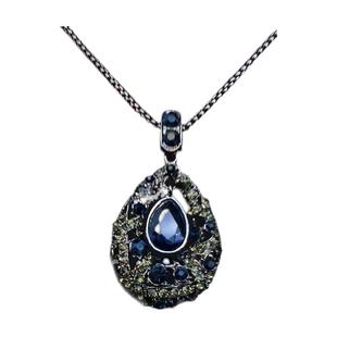 韩国时尚倾城水滴之恋唯美气质百搭高端大气秋冬毛衣链长款项链女