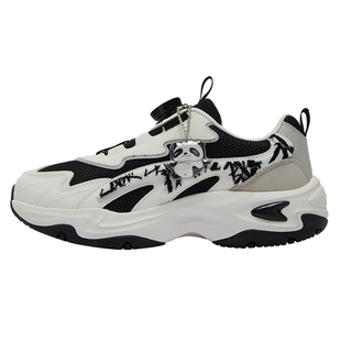 特步女童鞋2026新款春季儿童运动鞋中大童旋转钮扣休闲潮老爹鞋子