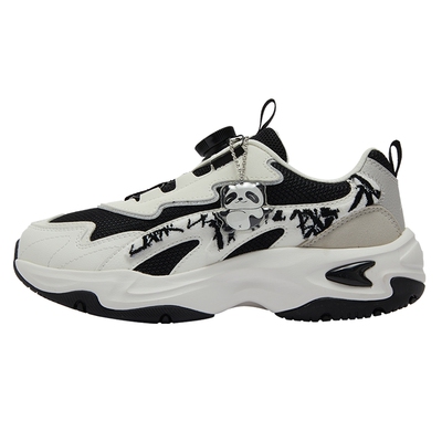 特步女童鞋2026新款春季儿童运动鞋中大童旋转钮扣休闲潮老爹鞋子