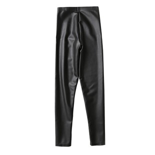 无痕皮裤女秋冬加绒打底裤外穿薄款PU亚光高腰性感显瘦小脚紧身裤