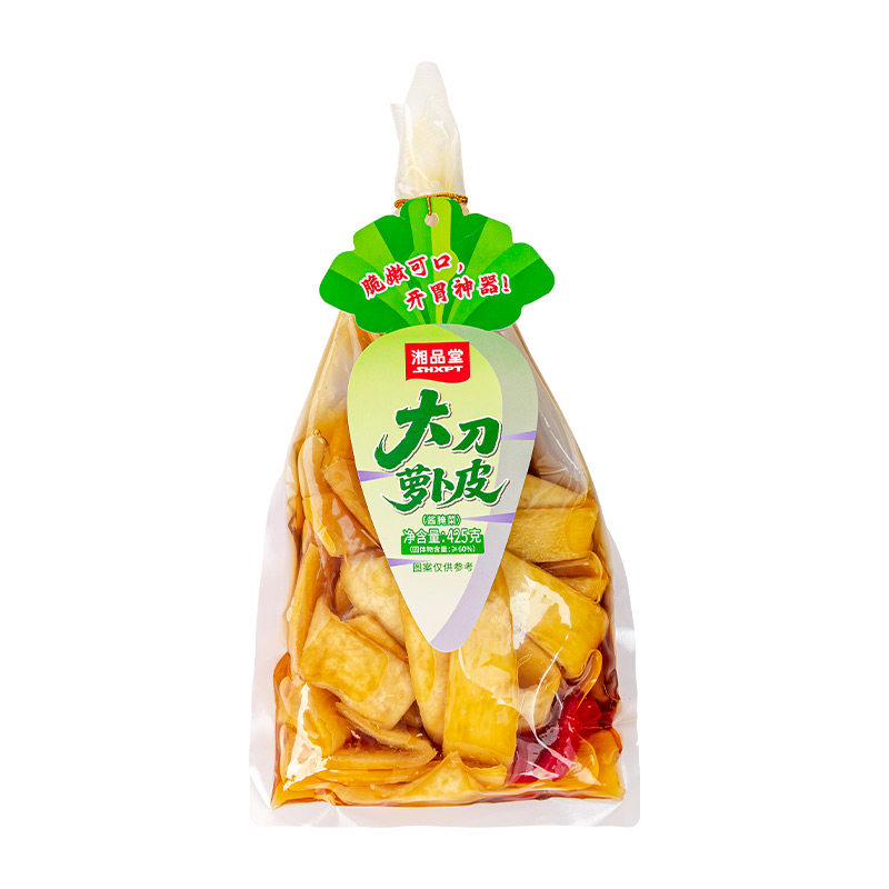 湖南特产大刀萝卜皮下饭菜即食酸辣泡菜爽口脆萝卜片腌制酸菜