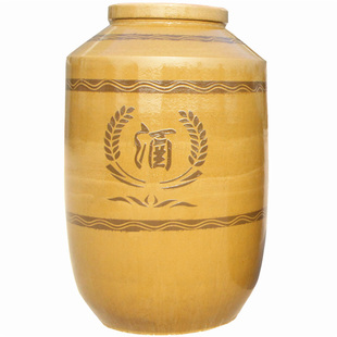 大酒缸酒坛子土陶陶瓷500/200/100斤50/300/1000窖藏家用密封酒罐
