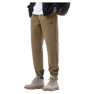 清仓特卖hansca秋季束脚工装裤男宽松美式复古休闲裤青少年长裤子