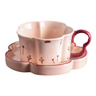 纪恋新婚礼物咖啡杯碟套装设计感小众高颜值情侣对杯伴手礼礼盒装