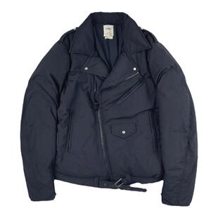 SONOFLOONG复古机车羽绒服鹅绒短款夹克男斜拉链外套日系VISVIM潮