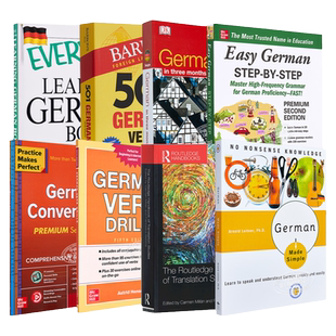 德语学习系列 DK德语 3个月速成 附3张CD German In 3 Months 小语种德文学习自学教材 英文德文互译进口原版