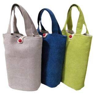 双杯套收纳袋多袋套子妈咪包茶具保护套隔层杯套定制斜挎背带布包