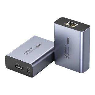 绿联hdmi延长器网络传输50/120/200米RJ45单网线延长器HDMI转网口1080p高清视频转换器hdmi信号放大器