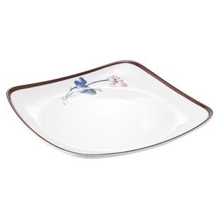 密胺盘子商用仿瓷四方形盘塑料翘脚盘快餐炒菜盘盖浇饭盘凉菜碟子