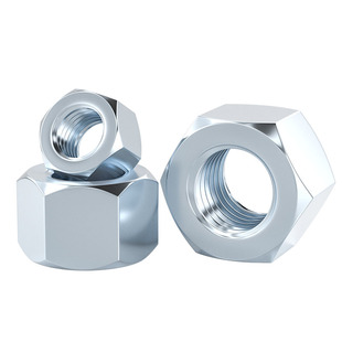 国标8.8级碳钢镀锌六角螺母螺帽GB6170加厚型螺丝帽M6M8M10M12M16