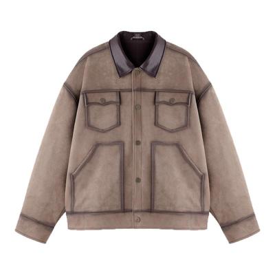 BJHG麂皮绒外套男2025新款