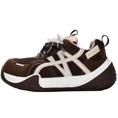 复古厚底增高6cm休闲鞋女2025秋季新款百搭可爱大头鞋跑步运动鞋