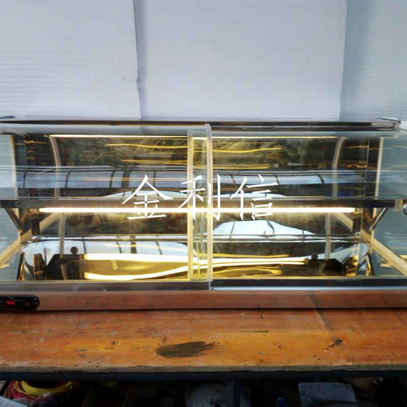 桌上型弧型双层前移门保温箱汉堡炸鸡熟食电热保酥加热陈列柜