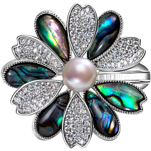 南珠宫淡水珍珠胸针高级感精致胸花C-CJZ039HD-Y百搭