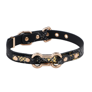 PUPPYRIDER 暗黑骨头蛇纹项圈chocker脖环亚文化朋克饰品手工定制