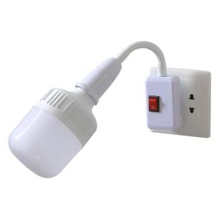 家用led直插式插座灯泡带开关插电灯超亮卧室客厅节能墙壁插头灯