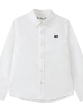 elandkids男女童学院风翻领衬衫