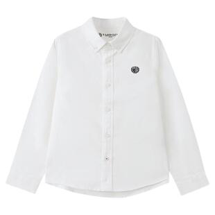 【100%棉】eland kids衣恋童装男童女童翻领衬衫26春季新品英伦风