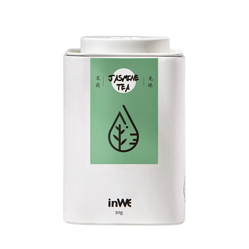 inWE因味 茉莉龍珠茉莉綠茶2024年新茶茉莉花茶香小罐裝茶葉散茶