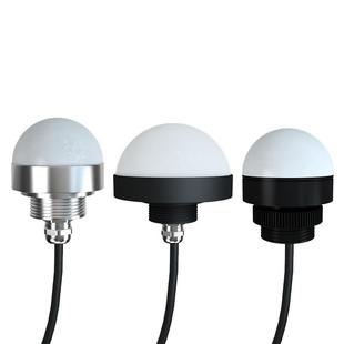 半圆半球形机床警示灯防水三色信号灯设备指示灯24V声光报警器