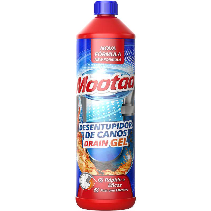 Mootaa膜太管道疏通剂通下水道神器马桶堵塞除臭强力厕所头发1L