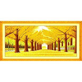 黄金满地2026年新款手工刺绣年轻人打发时间十字绣线绣高级感客厅