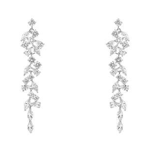 夸张流苏蚊香盘耳夹女新款轻奢小众耳环新娘结婚耳坠高级气质耳饰