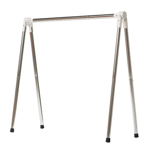 飘窗可伸缩折叠晾衣架室内阳台挂衣架简约家用衣帽架小型落地衣架