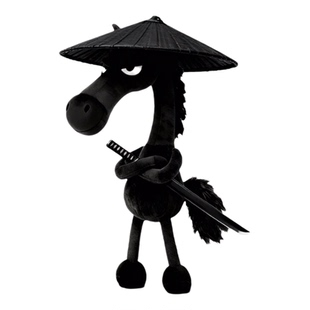 2026年马年吉祥物本命年钥匙扣挂饰高冷黑马玩偶公仔天选黑马