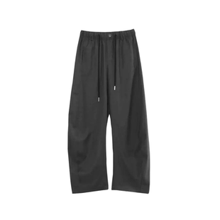 [香蕉派派]垂感通勤裤！进口TR西装面料 高腰系带弯刀西裤休闲裤