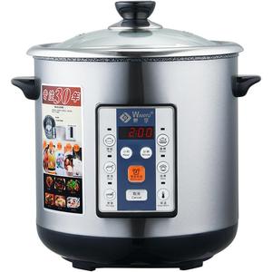 万宇304不锈钢电炖锅大容量隔水炖家用煮粥煲汤电汤锅保温全自动