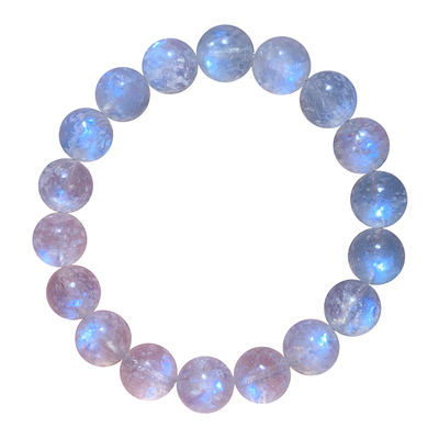 天然奶油体月光石星星单圈手链女