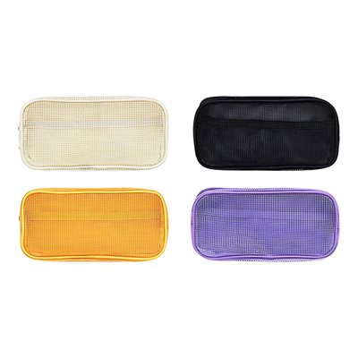 【自营】kokuyo日本国誉Campus 网格双层收纳笔袋·大号学生用考研文具收纳盒简约多功能方形对开式扩展