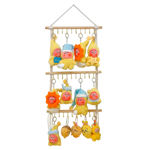 星星人展示架挂墙收纳挂件神器拉布布搪胶娃娃挂架放玩偶公仔挂钩