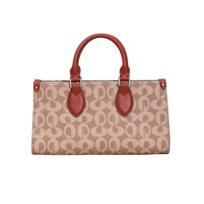 杰森柏奇女包老花PVC手提斜挎