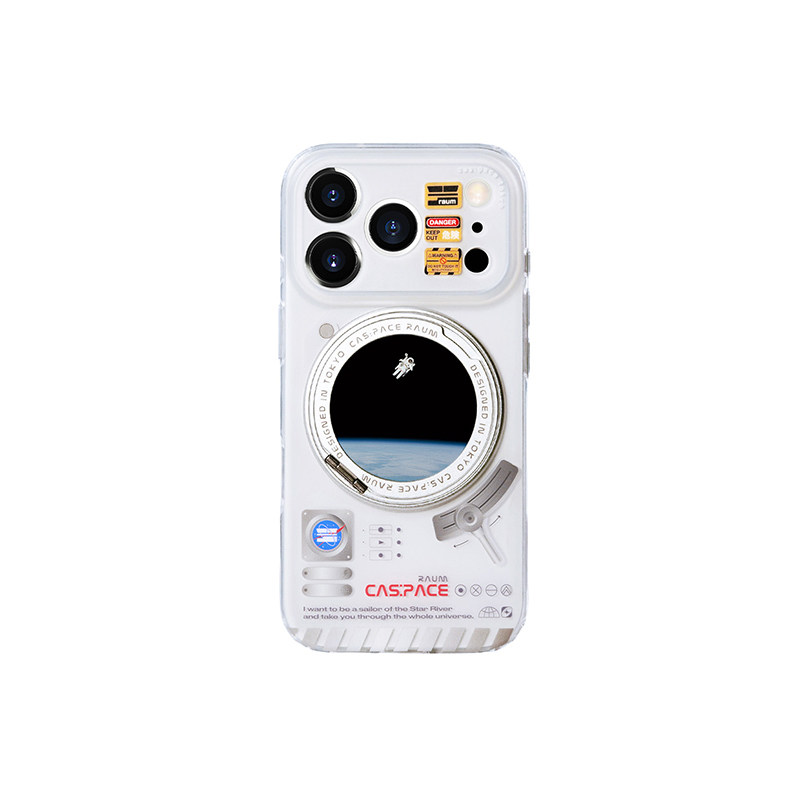 壳空间原创太空舱支点磁吸手机壳适用苹果17iPhone16promax13一体带支架15新款14plus华为保护壳全包小众外壳