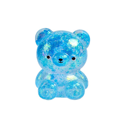慢回弹麦芽糖小熊亮片挤压玩具