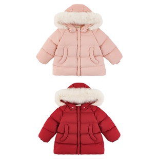 幼悠童装女童羽绒服中长款冬季保暖2025新款95白鸭绒加厚抗寒外套