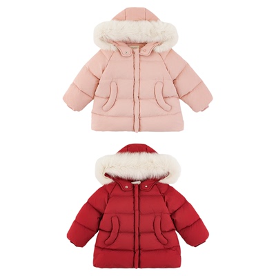 幼悠童装女童羽绒服中长款冬季保暖2025新款95白鸭绒加厚抗寒外套