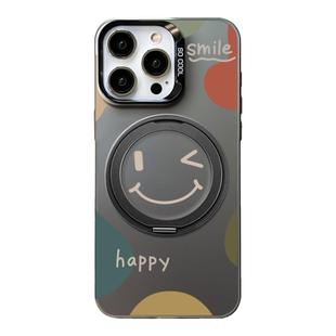 【magsafe磁吸支架手机壳】适用苹果华为小米支点壳mate70 简约iphone15/14/13/12可爱笑脸16promax旋转ultra