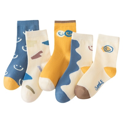 棉奇熊儿童袜子精梳棉抗起球