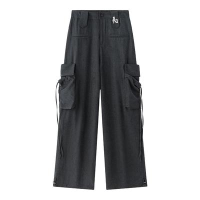 ACMEAURA蝴蝶结大口袋工装裤