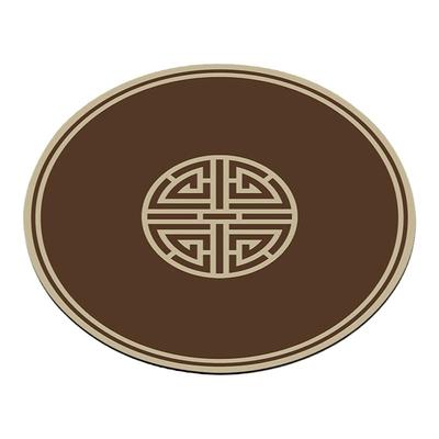 新中式圆形沥水垫可擦免洗垫子